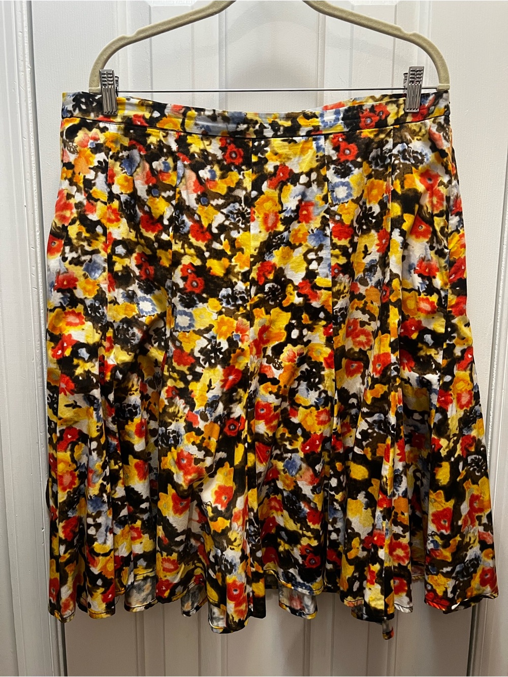Grace Floral A-Line Skirt Sz 14W